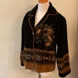 Pretty, lightweight Horse Pattern Jacket